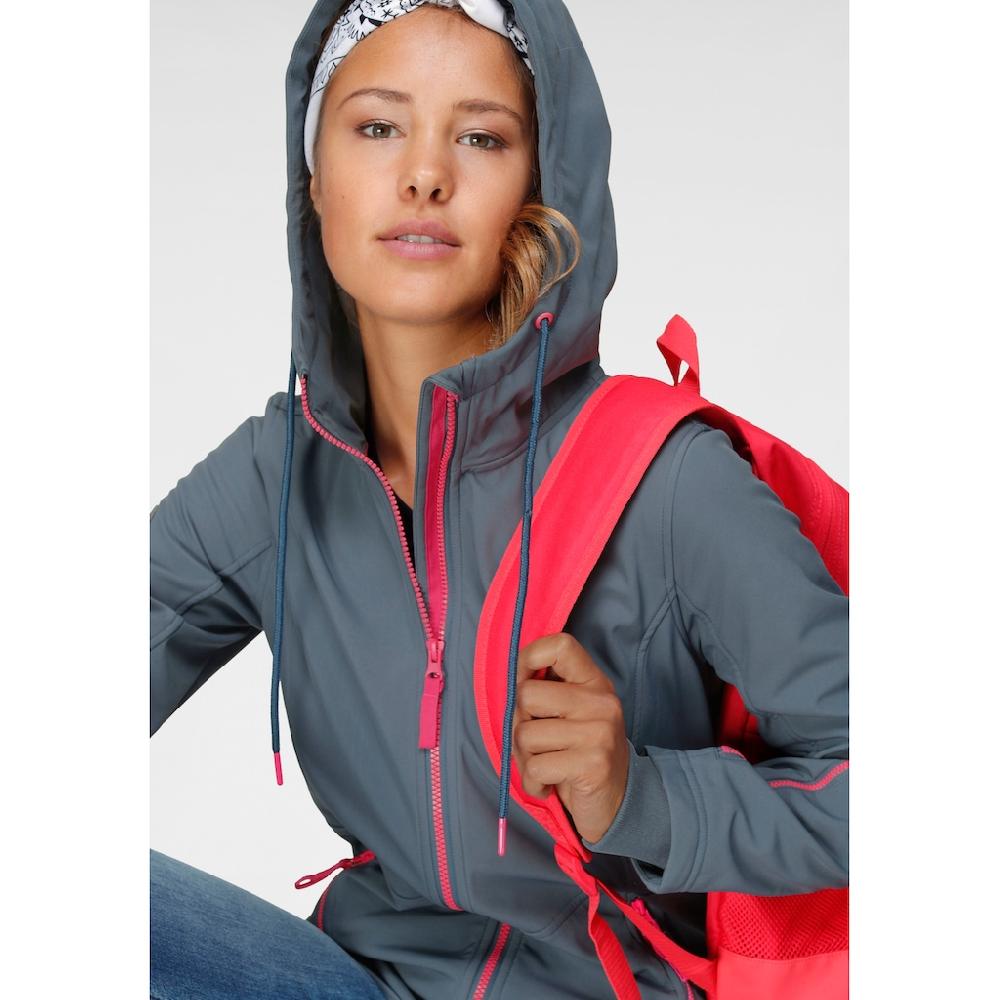 Ocean Sportswear Softshelljacke »aus recyceltem Polyester« mit Kapuze atmungsaktiv wasserabweisend windabweisend Tägliche Deals