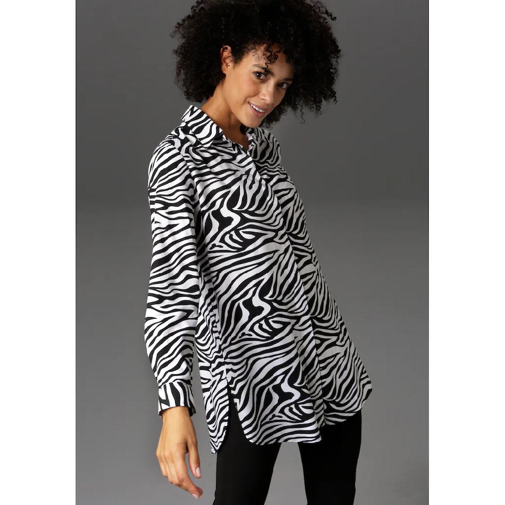 Aniston CASUAL Longbluse im Zebra-Steifen-Look Sonderangebote