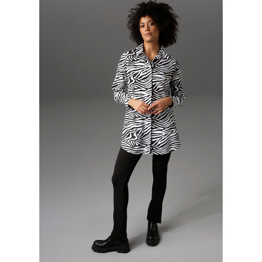 Aniston CASUAL Longbluse im Zebra-Steifen-Look Sonderangebote