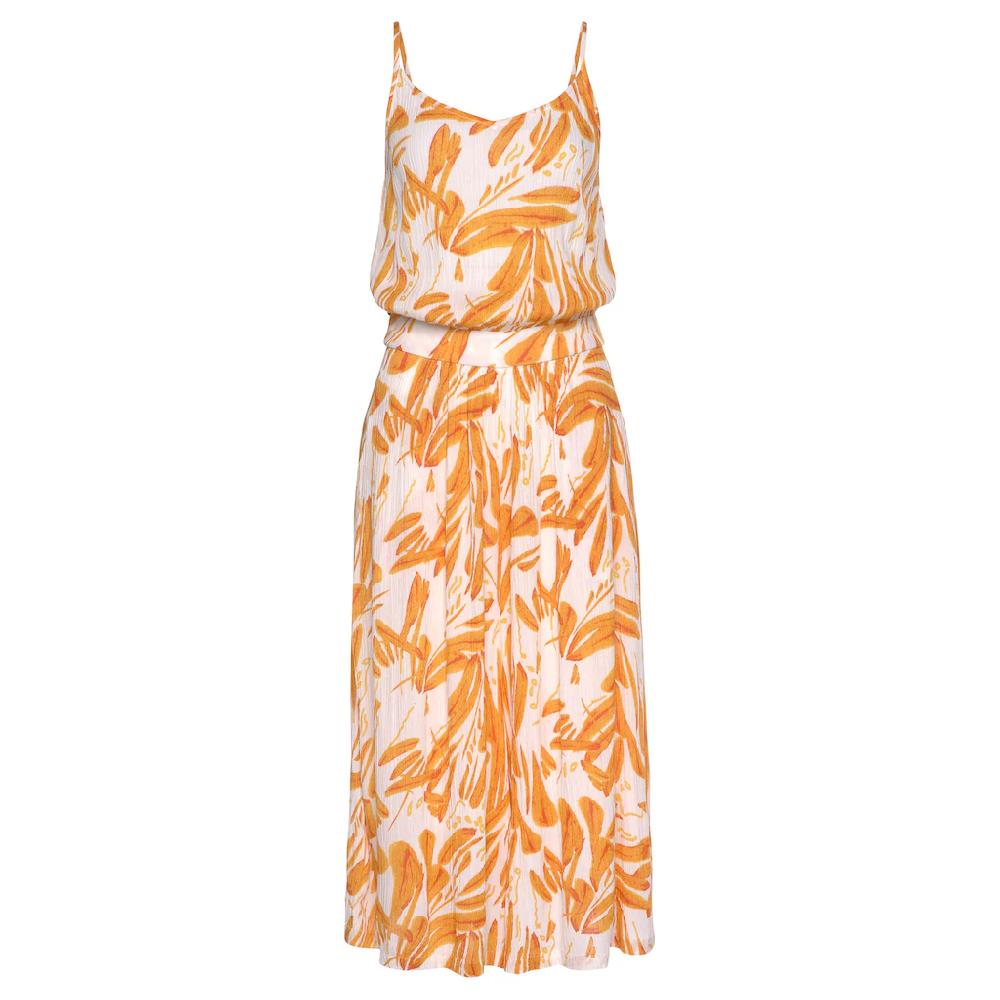 s.Oliver Culotte-Overall mit Alloverdruck sommerlicher Jumpsuit mit extraweitem Bein Super Sparpreis