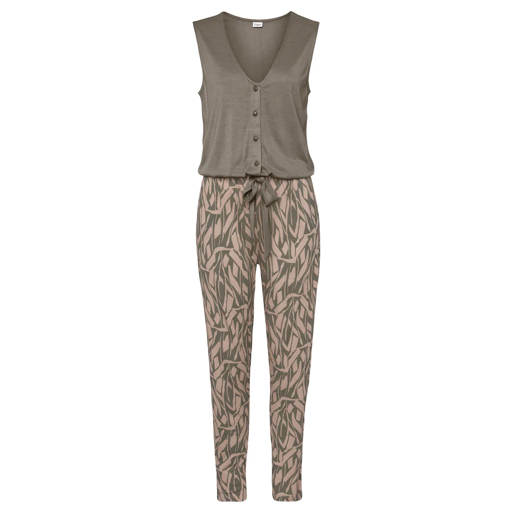Buffalo Overall (mit Bindegürtel) im 2-in-1-Look sommerlicher Jumpsuit mit schmalem Bein Bis zu 55% Rabatt