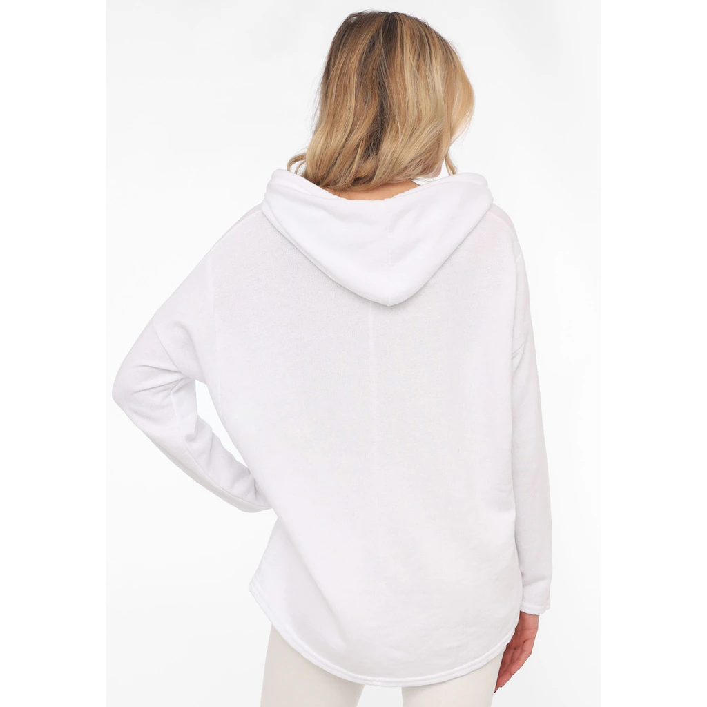 Zwillingsherz Hoodie »"Moin"« mit Kapuze und Stempeldruck Kostenloser Versand international