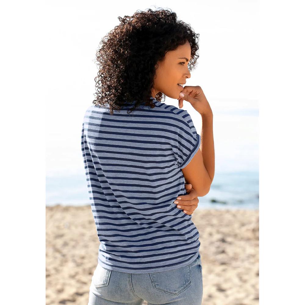 Elbsand Kurzarmshirt »Caira« mit Streifen T-Shirt aus Baumwoll-Mix sportlich und bequem Rabatte dieses Monats