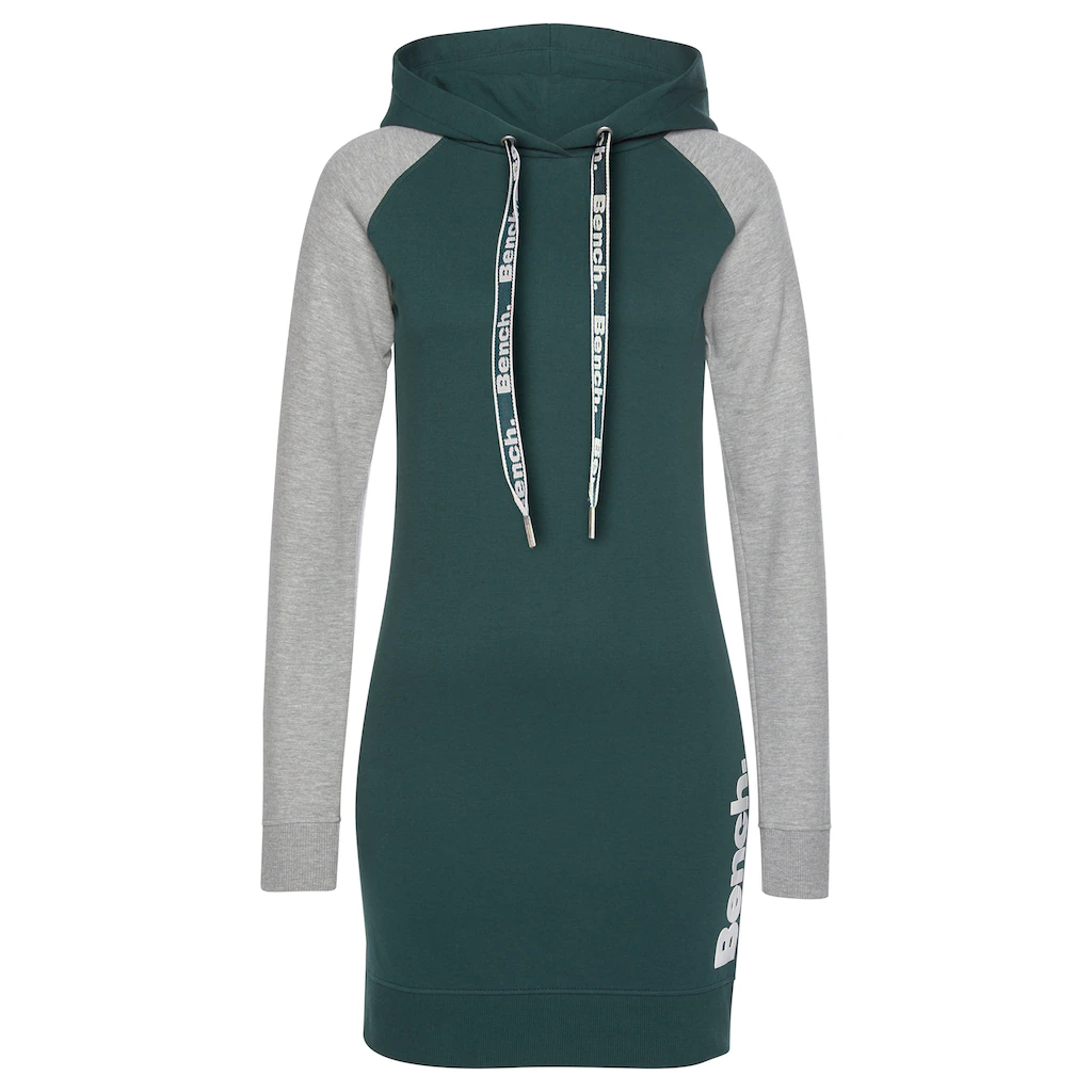 Bench. Loungewear Sweatkleid mit Kapuze und farblich abgesetzten Ärmeln 2025