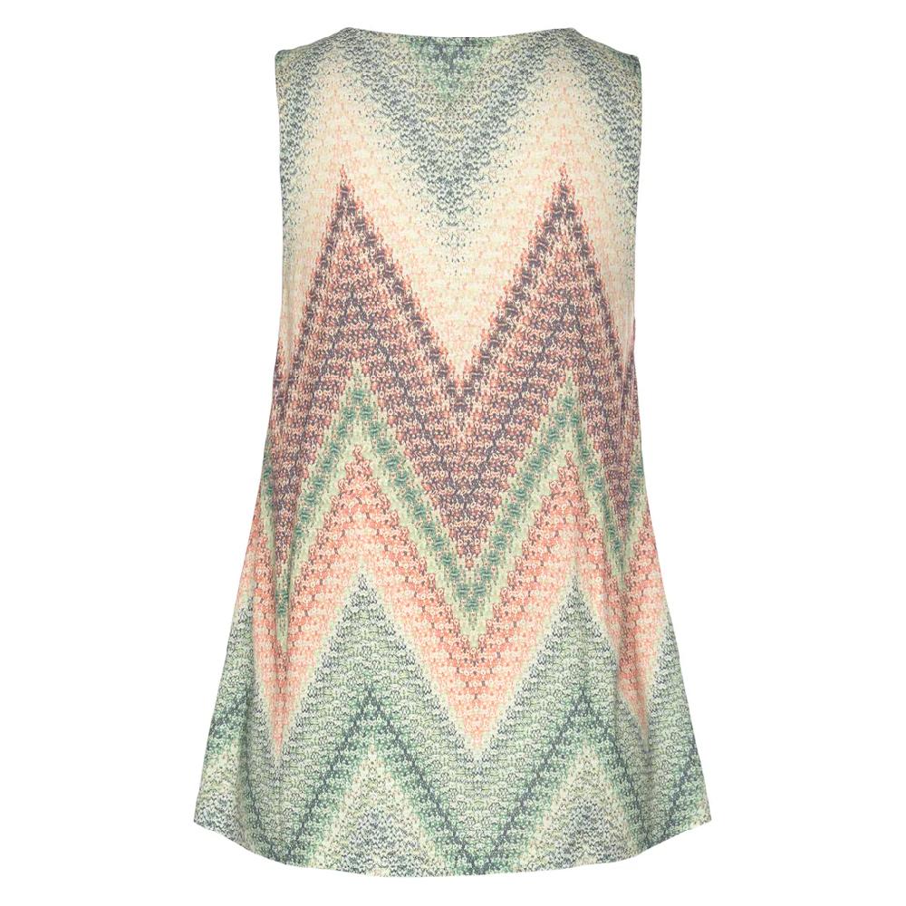 LASCANA Tanktop mit Alloverprint und V-Ausschnitt sommerliches Blusentop im Angebot