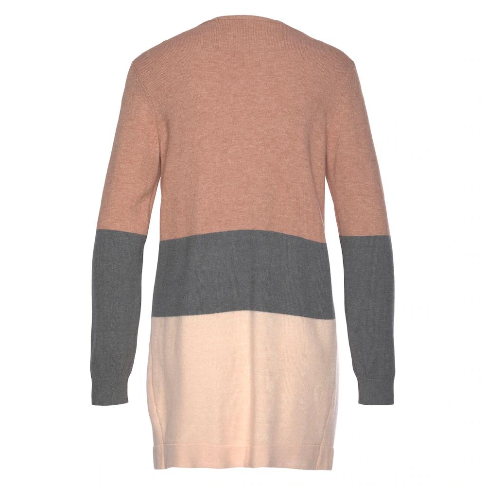 Vivance Cardigan mit Colorblock-Optik und Taschen lange Strickjacke Vatertagsangebot