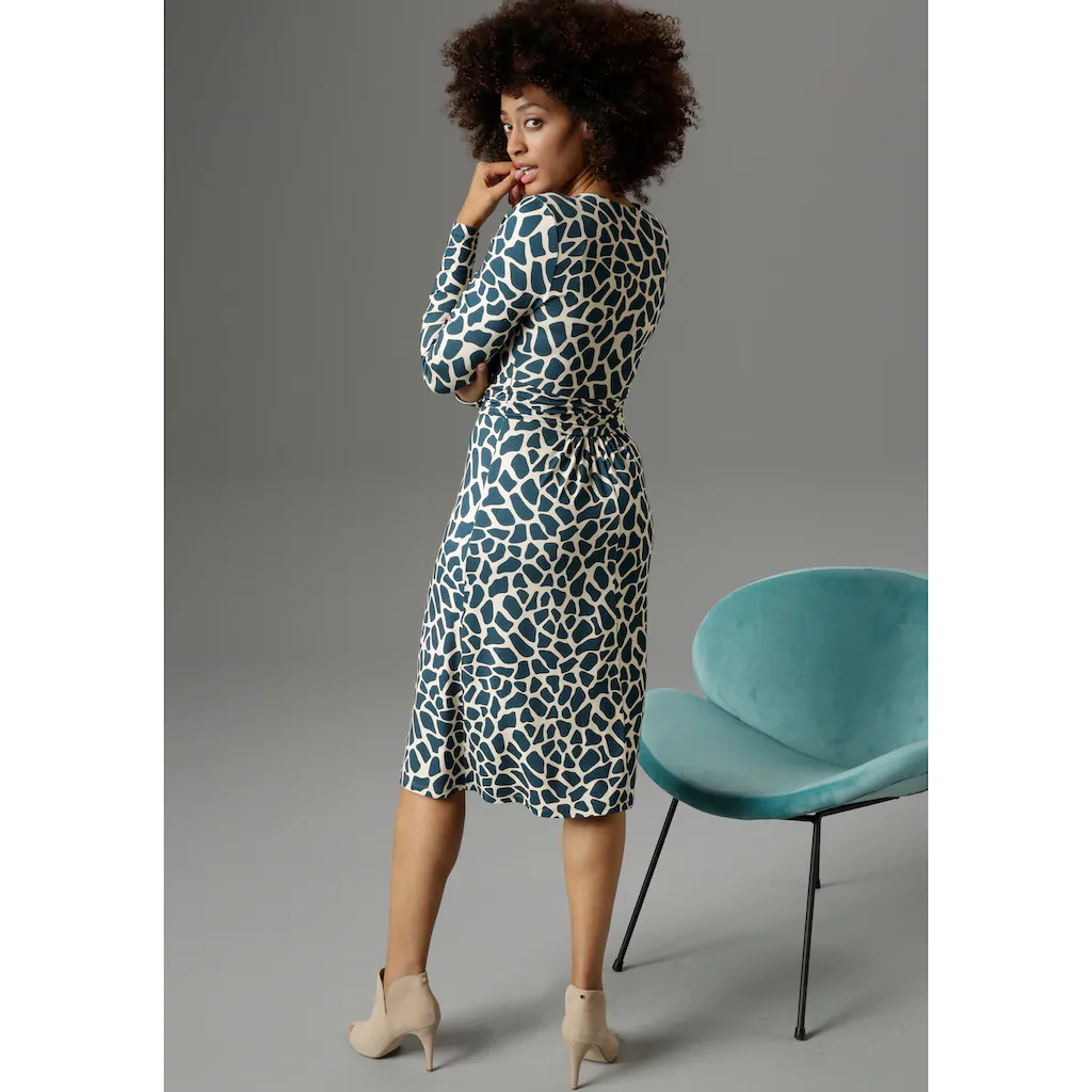 Aniston SELECTED Jerseykleid mit farbigem animal-print Heißer Verkauf