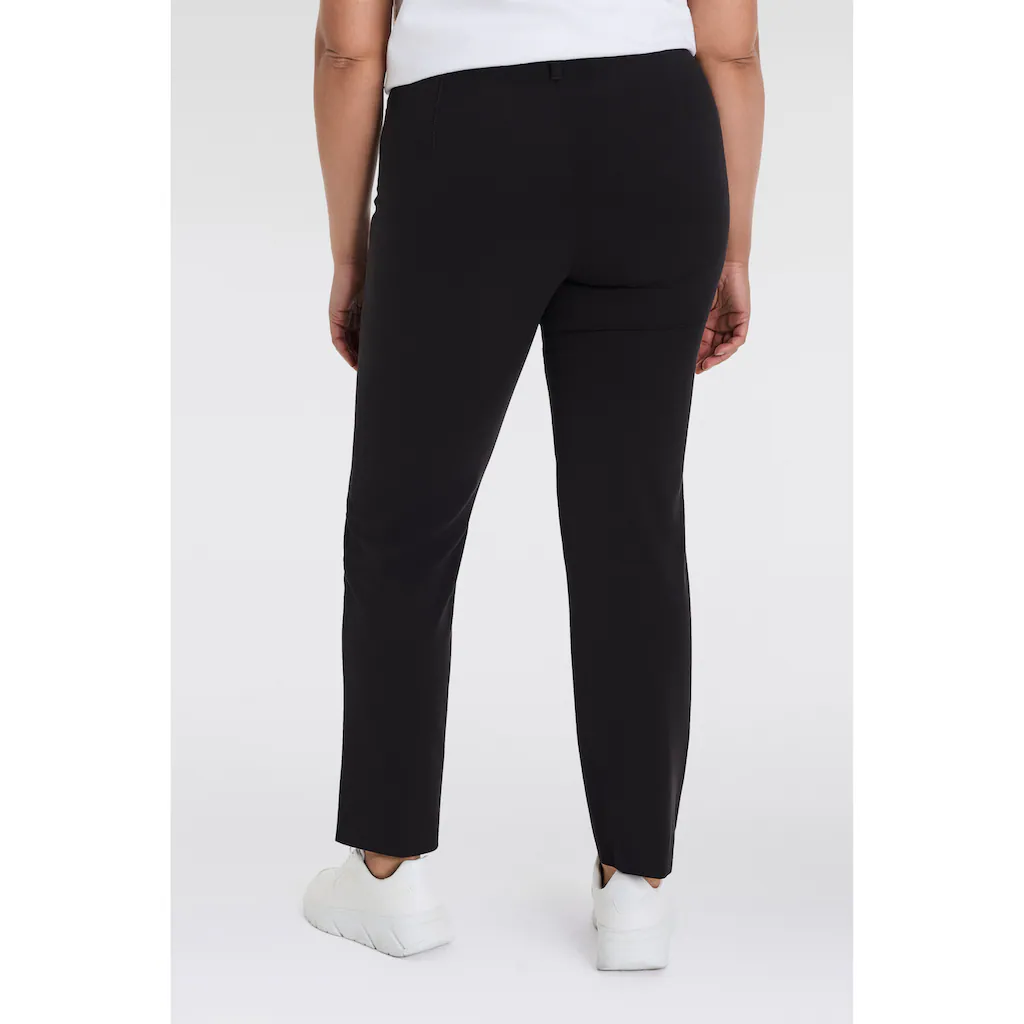 KjBRAND Stoffhose »Hose Bea in Bi-Stretch Kammgarnoptik mit Bügelfalte« ideal für kräftige Oberschenkel Räumungsverkauf