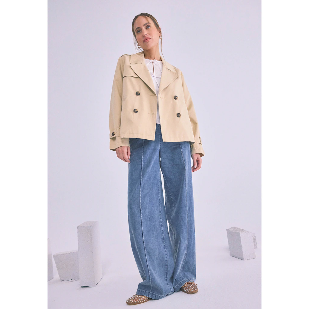 Zero Langjacke »zero Trenchjacke zweireihig mit Reverskragen« Sonderangebote