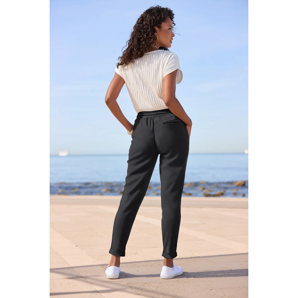 Vivance Jogger Pants mit praktischen Eingrifftaschen Schlupfhose casual-chic Super Sparpreis