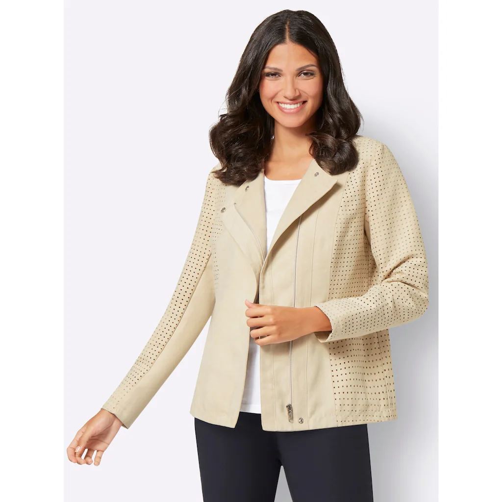 Classic Basics Lederimitatjacke ohne Kapuze Bis zu 60% Rabatt