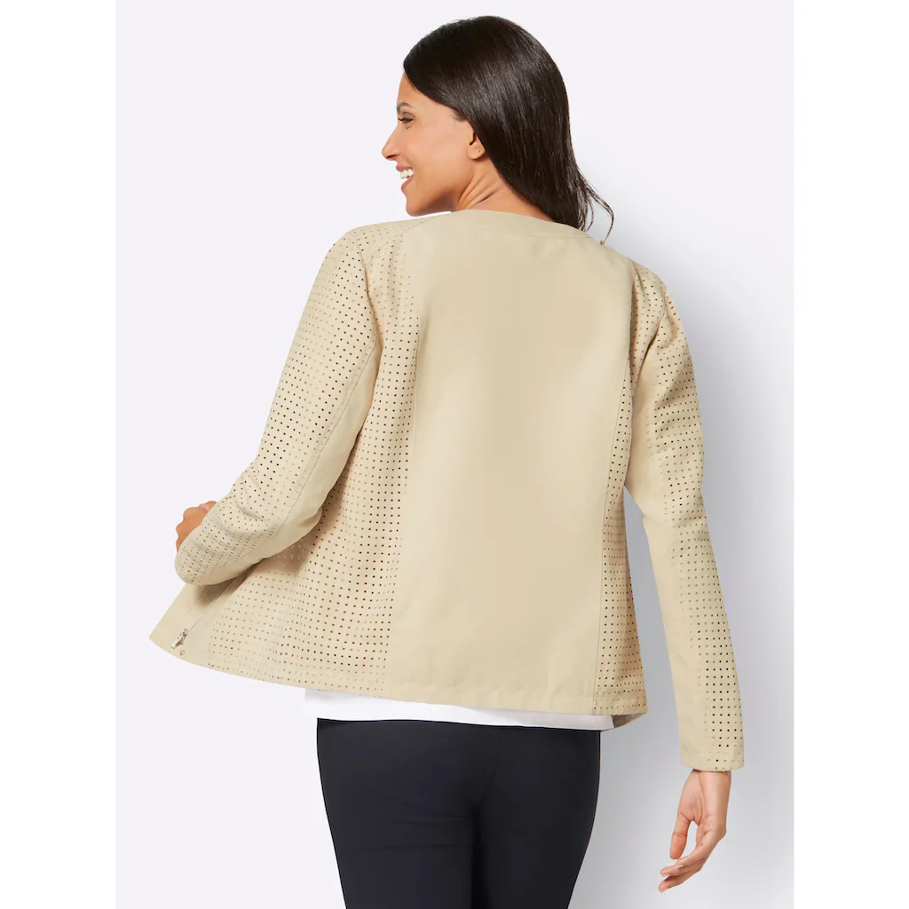 Classic Basics Lederimitatjacke ohne Kapuze Bis zu 60% Rabatt