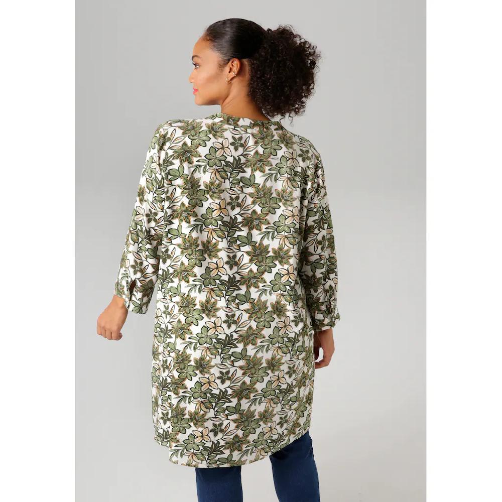 Aniston PLUS Longbluse mit farbharmonischen Blumen bedruckt - NEUE KOLLEKTION Riesige Rabatte