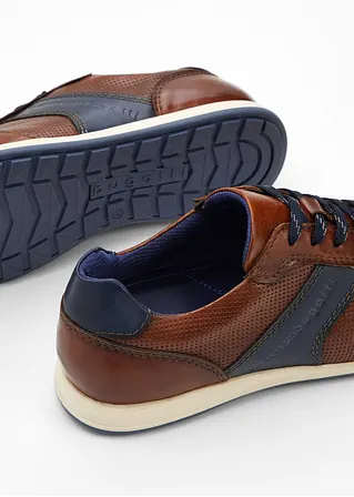 bonprix Robuster Bugatti Sneaker aus Leder - braun - Herren Vatertagsangebot