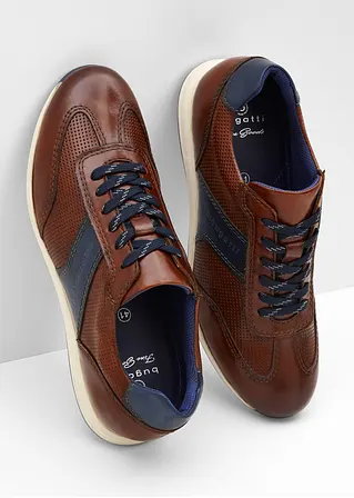bonprix Robuster Bugatti Sneaker aus Leder - braun - Herren Vatertagsangebot