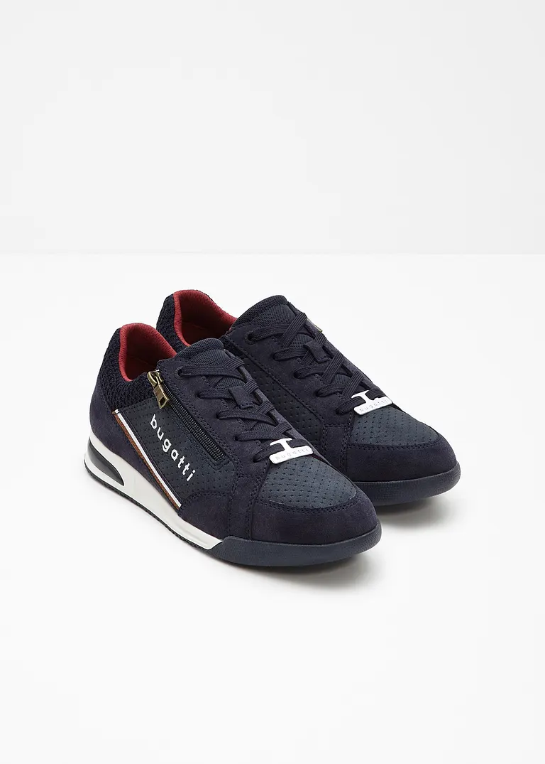 bonprix Lässiger Bugatti Sneaker mit Reißverschluss - blau Valentinstagsangebot