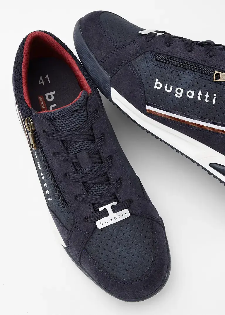 bonprix Lässiger Bugatti Sneaker mit Reißverschluss - blau Valentinstagsangebot