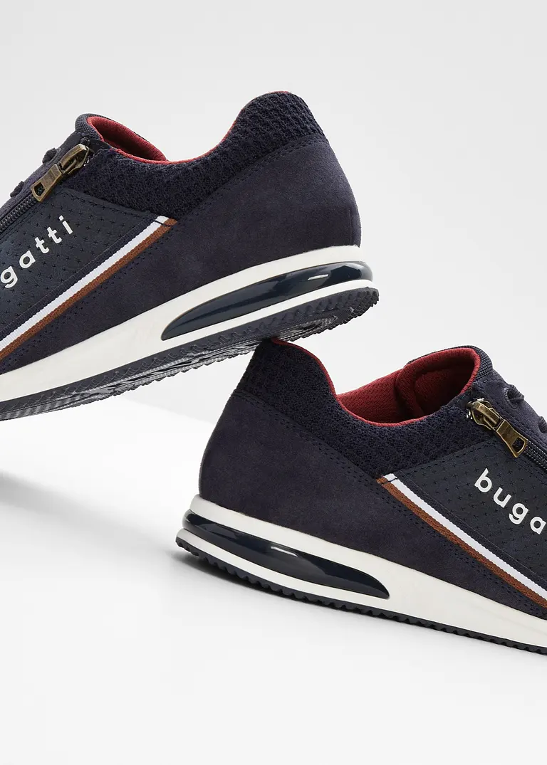 bonprix Lässiger Bugatti Sneaker mit Reißverschluss - blau Valentinstagsangebot