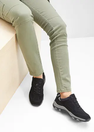 bonprix Trekkingschuh aus Leder zum Schnüren - schwarz - Damen Lagerräumung