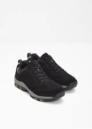 bonprix Trekkingschuh aus Leder zum Schnüren - schwarz - Damen Lagerräumung