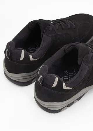 bonprix Trekkingschuh aus Leder zum Schnüren - schwarz - Damen Lagerräumung