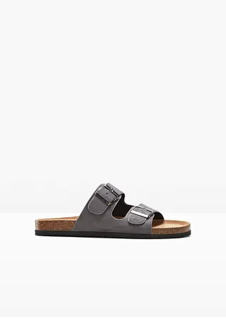 bonprix Schöne Pantolette im Casual-Look - grau - Herren Blitzangebot