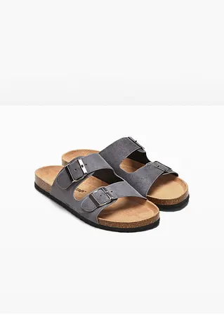 bonprix Schöne Pantolette im Casual-Look - grau - Herren Blitzangebot