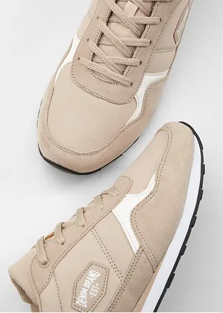 bonprix Sportlicher Sneaker mit Schnürung - beige - Herren Kauf eins, bekomm eins gratis