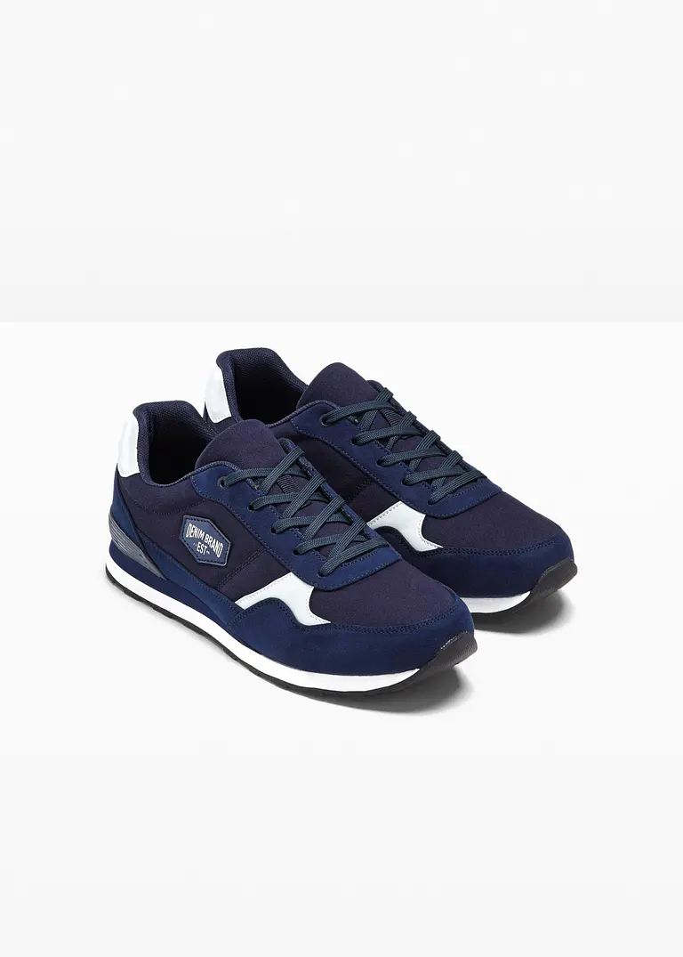 bonprix Sportlicher Sneaker mit Schnürung - blau - Herren Tägliche Deals