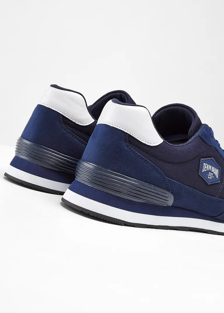 bonprix Sportlicher Sneaker mit Schnürung - blau - Herren Tägliche Deals