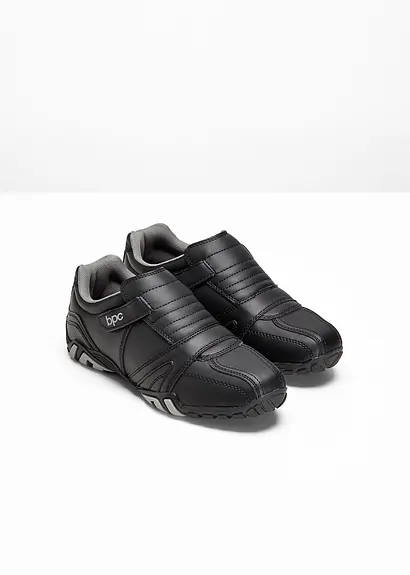 bonprix Lässiger Freizeitslipper für Ihn mit Klettverschluss - schwarz Kostenlose Rückgabe