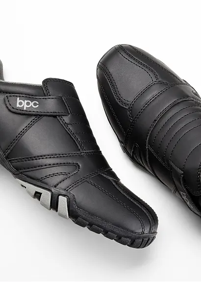 bonprix Lässiger Freizeitslipper für Ihn mit Klettverschluss - schwarz Kostenlose Rückgabe