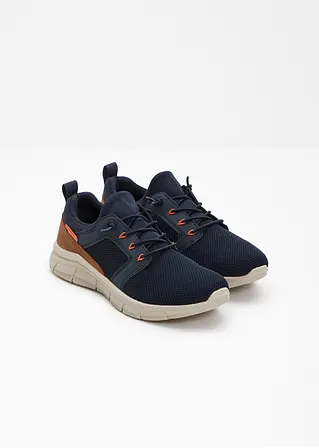 bonprix Sportlicher Bugatti Sneaker mit Materialmix - blau Begrenzte Freigabe