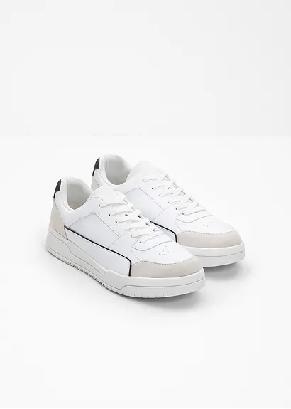 bonprix Lässiger Sneaker mit sportlichen Details - weiß Letzte 3 Tage