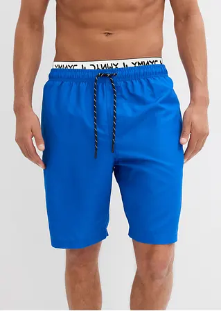 bonprix Trendige Badeshorts mit dekorativem Gummibund - blau Discount Store für neue Produkte