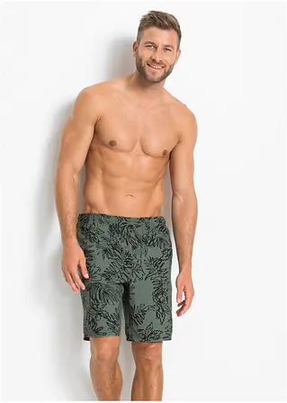 bonprix Sportliche Badeshorts mit modischem Druck - grün 50% Rabatt mit kostenlosem Versand