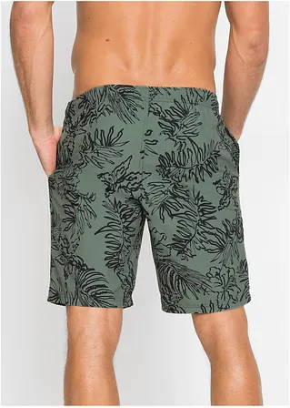 bonprix Sportliche Badeshorts mit modischem Druck - grün 50% Rabatt mit kostenlosem Versand