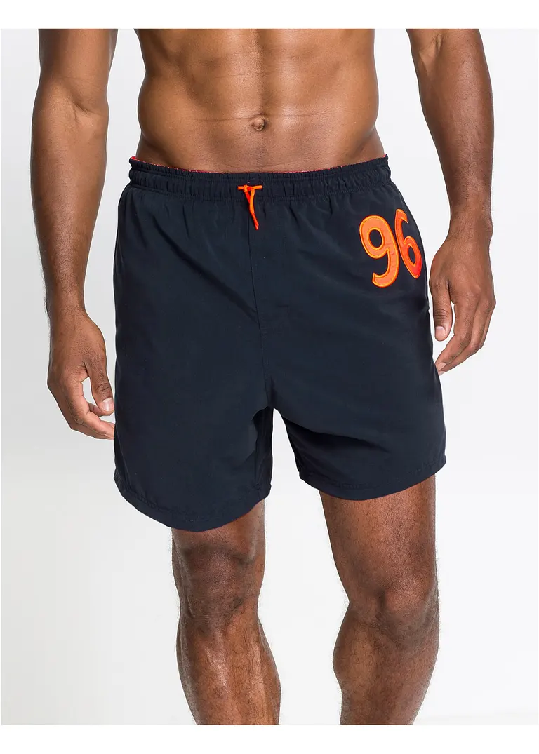 bonprix Attraktiver Herrenbadeshorts mit elastischem Bund - blau - Herren Kostenloser Versand international