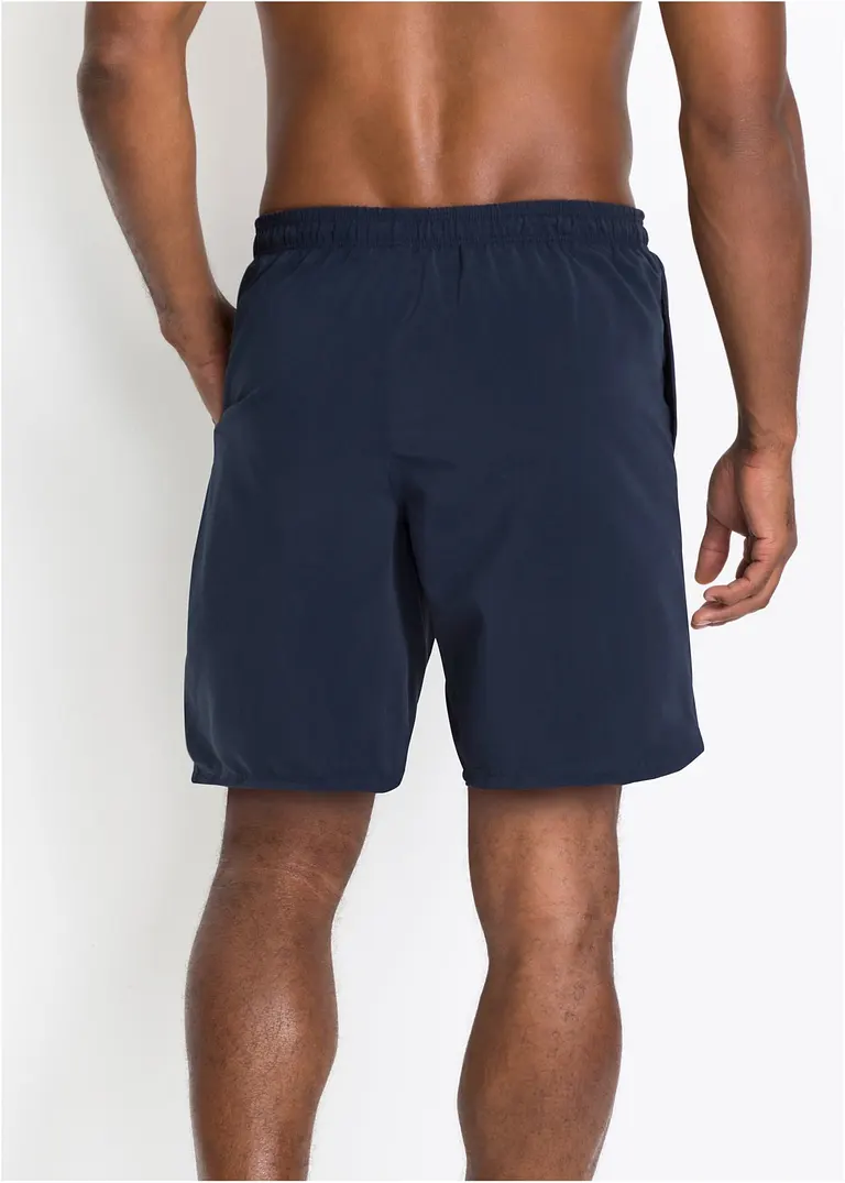 bonprix Attraktiver Herrenbadeshorts mit elastischem Bund - blau - Herren Kostenloser Versand international