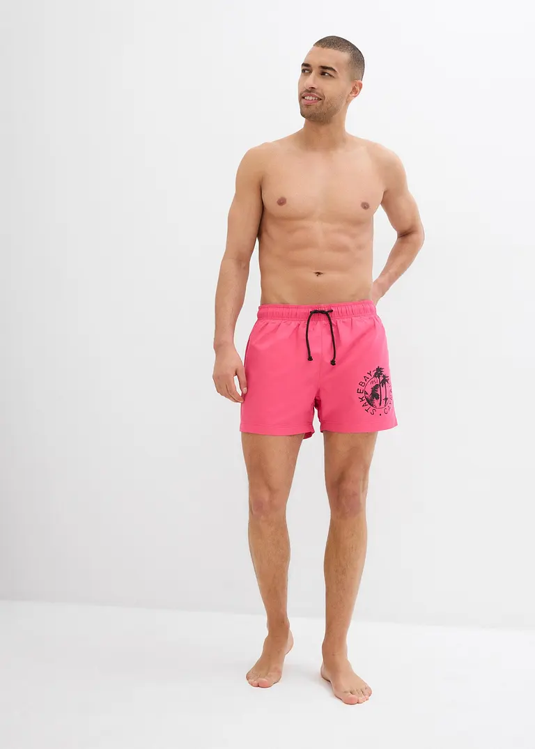 bonprix Sommerliche Badeshorts mit einer Tasche hinten. - pink Fabrikladen