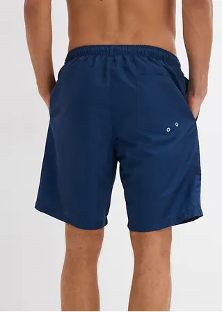 bonprix Bequeme Badeshorts mit dekorativem Druck - blau Speichern exportieren