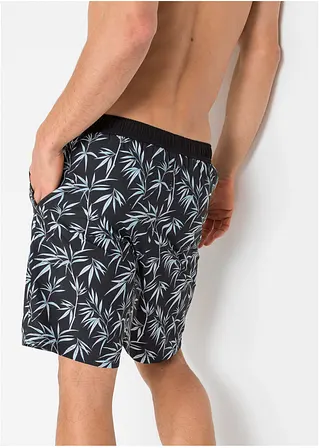 bonprix Sportliche Herren Badeshorts mit seitlichen Eingriffstaschen und schönem Druck Black Friday Preise