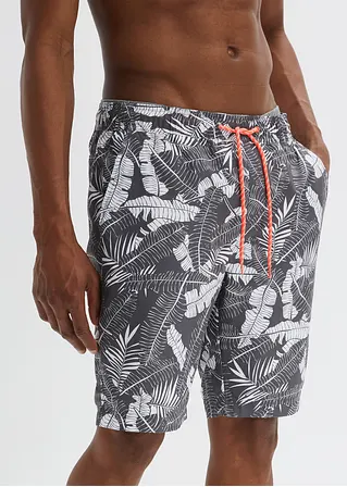 bonprix Sommerlich bedruckte Strand-Bermuda - grau - Herren Online