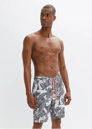 bonprix Sommerlich bedruckte Strand-Bermuda - grau - Herren Online