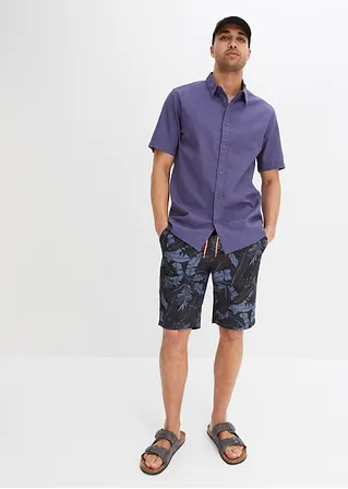 bonprix Sommerlich bedruckte Strand-Bermuda - schwarz - Herren Outlet