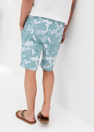 bonprix Sommerlich bedruckte Strand-Bermuda - blau - Herren Auslauf