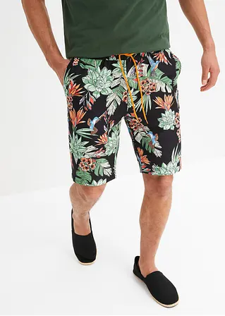 bonprix trendige Strand-Bermuda mit angesagtem Allover-Motiv - schwarz Verkauf