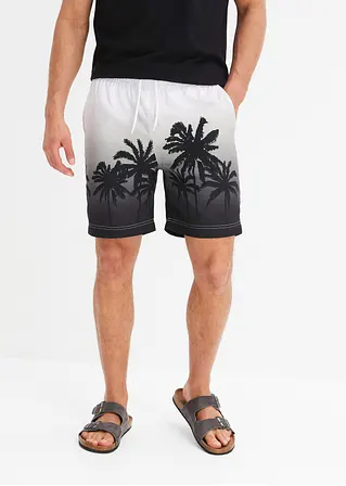 bonprix trendige Strandshorts mit sommerlichem Druckmotiv - weiß - Herren Günstiger Verkauf