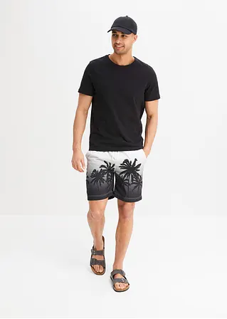 bonprix trendige Strandshorts mit sommerlichem Druckmotiv - weiß - Herren Günstiger Verkauf