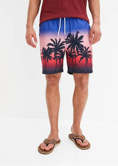 bonprix trendige Strandshorts mit sommerlichem Druckmotiv - blau - Herren Fabrikverkauf